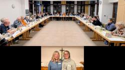 Gesamtkirchenvorstandssitzung am 20. Januar, H. Rosewsky Stv. und A. Rudersdorf Vors.